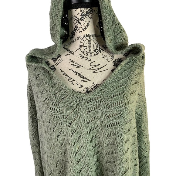 Natural Reflections Long-Sleeve Sweater Hoodie for Ladies Plus 2X Seafoam Green - Picture 2 of 11